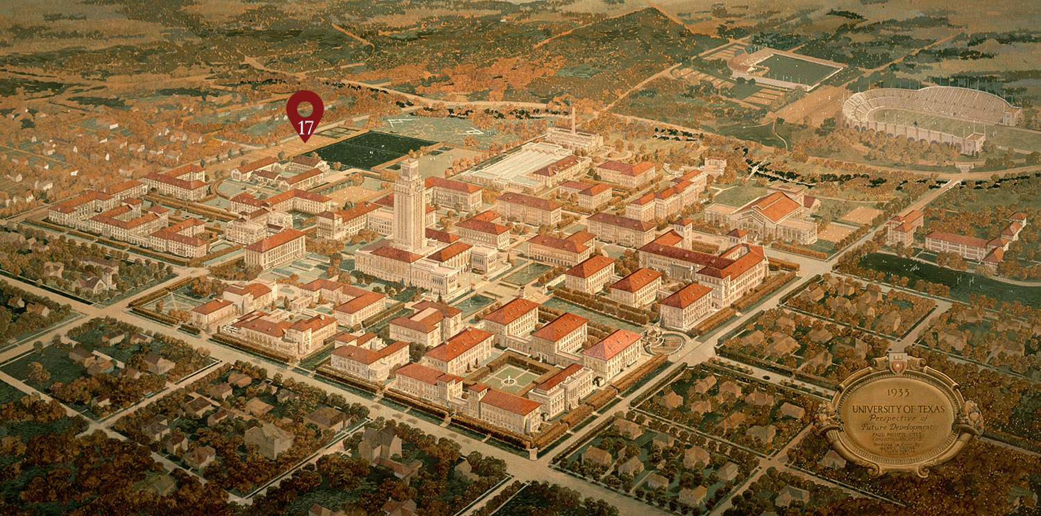 A map of ut campus from 1933